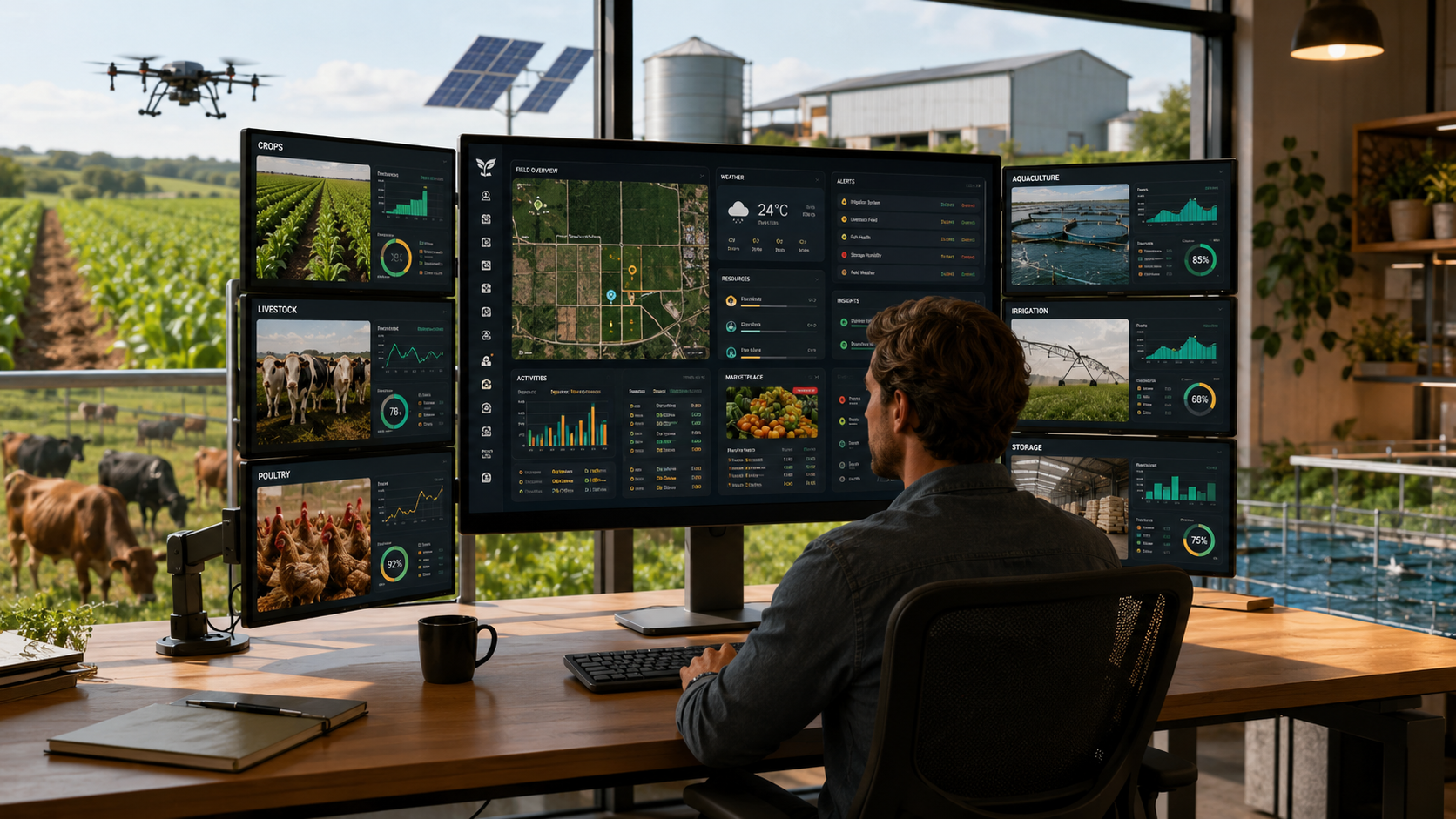 Manage smart greenhouse production with better visibility.